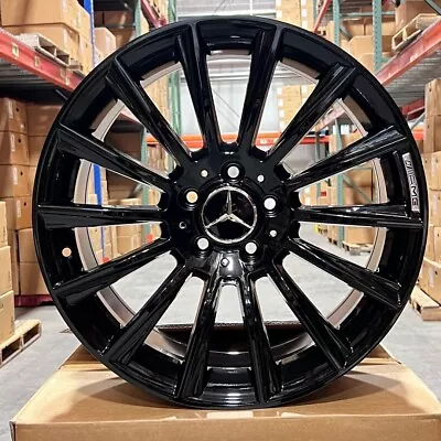 22  S63 Amg Style Gloss Black Wheels Rims Fits Mercedes Benz E300 E320 E500 E55 • $1200