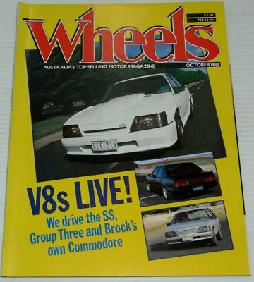 Vintage Australian Car Magazine- Wheels October 1984 Brocks Commodore • $15