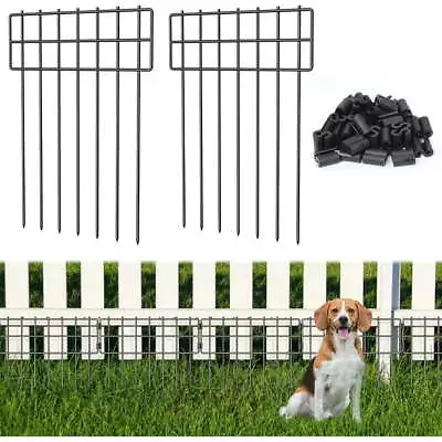25 Pack Garden Fence Rust-Proof Animal Barriers Border No Dig Yard Fence Decor • $38.70