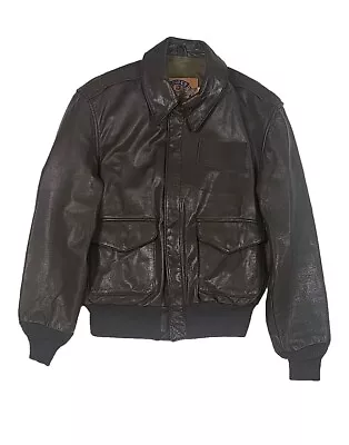 Cooper Type A2 Leather Bomber Jacket Mens 38R  Brown Goatskin US Air Force  • $150