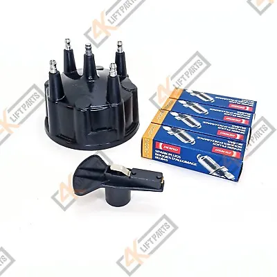 Ignition Cap + Rotor + (4) Spark Plugs For Hercules 2.7l G1600 Cat 1404 Engines • $26