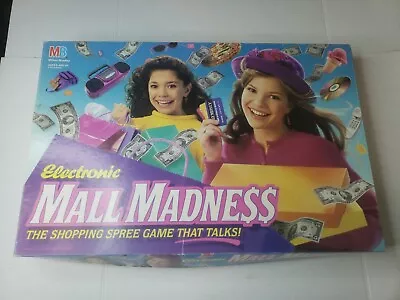 Electronic Mall Madness Board Game 1996 Milton Bradley Electronic Bank 99.9% COM • $92.95