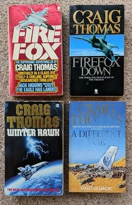 Craig Thomas – Mitchell Gant Complete Series Of 4 Original Paperbacks- Firefox • £8