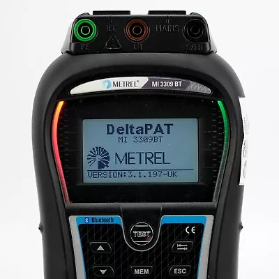 METREL MI3309BT Delta Bluetooth PAT Tester  | Case Accessories  CALIBRATED • £525