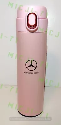 Mercedes Benz (Pink) Stainless Steel Thermal Mug Tumbler Cup Travel 18oz • $29.99