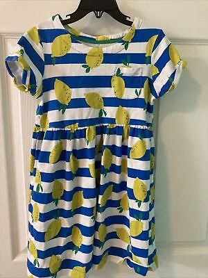 Mini Boden Lemon Stripe Dress Size 6-7 • $10