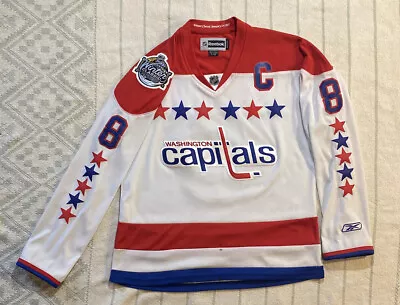 Reebok Alex Ovechkin 8 Washington Capitals 2011 Winter Classic Jersey Women’s L • $109