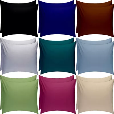 2 4 X Pillow Case Luxury Cases Poly Cotton Housewife Pair Pack  Pillow Cover • £4.85