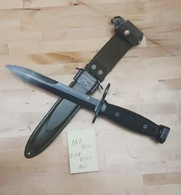 Vintage Knife Bayonet BOC M7 & BMCo. Scabbard U.S. M8 Vietnam Era Military USA • $79.99