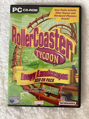 £4 • Buy ROLLERCOASTER TYCOON 1 - LOOPY LANDSCAPES Add-on Expansion Pack Pc Cd Rom