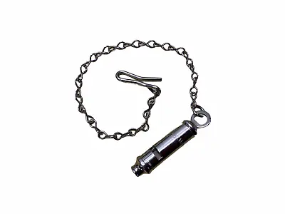 Genuine British The Metropolitan Police Whistle & Chain Dress Tunic Accessory • £16.95