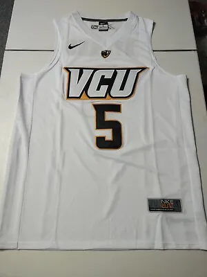 Bones Hyland #5 White Nike Elite VCU Rams Men's Basketball Jersey New Size XL • $69.99