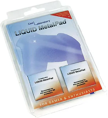 £8.60 • Buy Coollaboratory 2 X Liquid Metal Pads 42mm X 42mm For PS3 & XBOX 360 Repair Kit