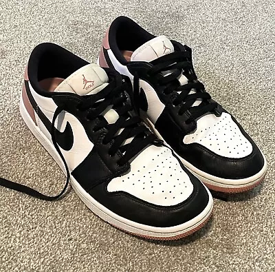 Jordan 1 Low Golf Shoes Black White Rust Pink Men’s Size US 11 DD9315-106 • $99.95