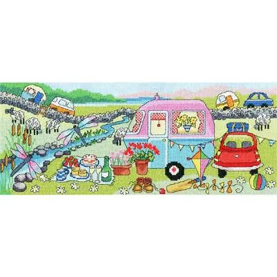 Bothy Threads Counted Cross Stitch Kit  Caravan Fun  37x15cm XJR34 • £30.91