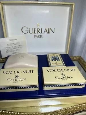 Vol De Nuit Guerlain Perfume Gift Set. Perfume Savon (3) And Edt. Vintage 1970. • $200