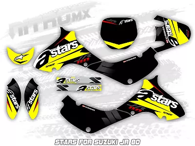 NitroMX Graphic Kit For SUZUKI JR 80 All Years Motocross Decal Sticker Design MX • $220.63