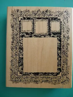 Collage Frame X-Large Background JUDIKINS Rubber Stamp 2570J Mixed Media • $21.99