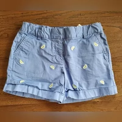 VINEYARD VINES Girls 14 Blue Shorts With Lime Embroidery • $14