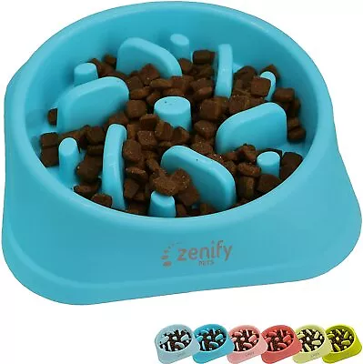 Zenify Dog Bowl Slow Feeder - Large 500ml Healthy Eating Pet Interactive Feeder  • $20