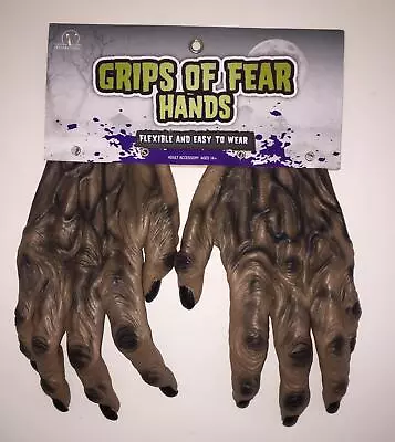 Adult Werewolf Monster Hands Pvc Gloves Halloween Costume Mr156017 • $10.99