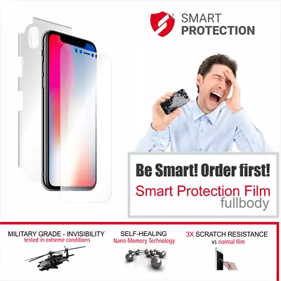 For IPhone XS/X Invisible SHIELD Screen Protector + Back And Sides Wet Applied • $19.95