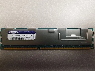 Lot Of 8 Actica 4GB PC3-10600 DDR3-1333 ECC RAM Mac Pro Upgrade (32 GB) A1289 • $65