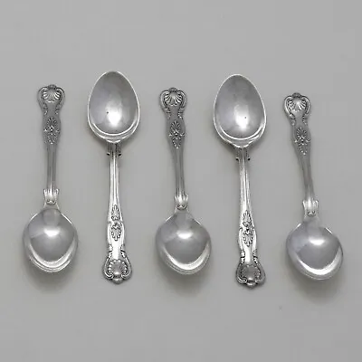 KINGS Design Waring & Gillow Ltd Silver Service Cutlery Five Coffee Spoons • £14.95