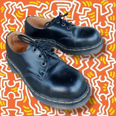 Vintage 90s Dr Martens ANSI OSHA Made In England Safety Steel Toe Shoes Sz 5/UK3 • $50