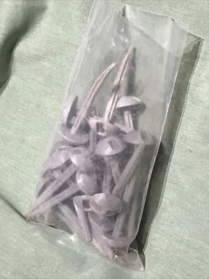 £4.49 • Buy Groundsheet Carpet Pegs Grey Plastic Mushroom Domed For Tent Awning  Edges X 20