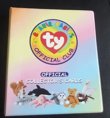 £24.99 • Buy Ty Beanie Babies Official Club Collector’s Cards In 3-Ring Binder Album
