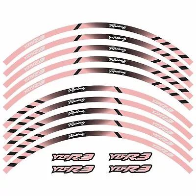 For Yamaha YZF R3 17  Motorcycle Reflective Wheel Rim Tape Decal Stripes Sticker • $14.99