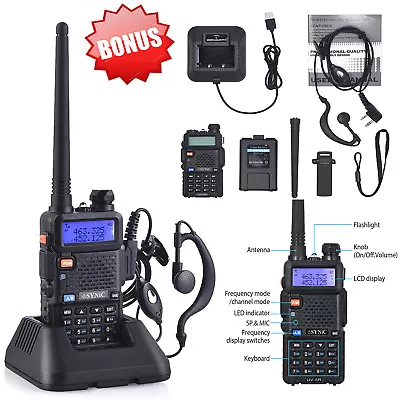 Walkie Talkie Handheld Radio Scanner  Fire Transceiver Portable Antenna UK • £41