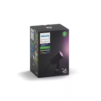 $129.99 • Buy Philips 8W Black Hue Lily Garden Smart LED Spot Light Extension Kit