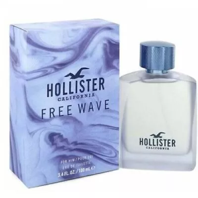 HOLLISTER FREE WAVE Eau De Toilette 100ML EDT For Him - Brand New • £21.76