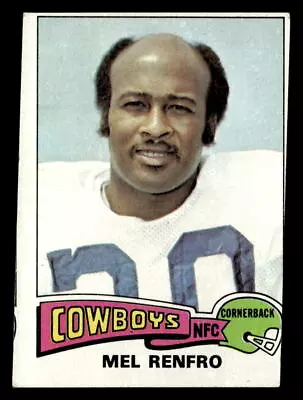 Mel Renfro 1975 Topps Card #428 Dallas Cowboys (miscut) • $0.99