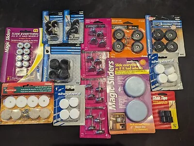 Lot Of New Magic Sliders And Varies Furniture Leg Caps New In Package • $19.99