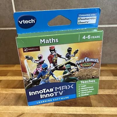 Vtech INNOTAB MAX INNO TV Game. POWER RANGERS. MATHS Age 4-6 Years. • £3.99