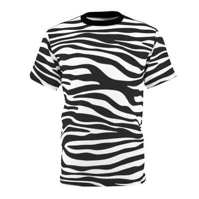 Zebra Stripe T-shirt Black & White Zebra Stripe TShirt Animal Print Short Sleeve • $41.99