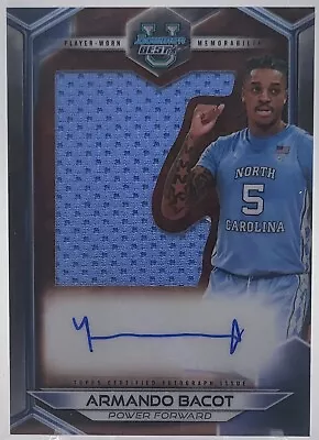 Armando Bacot Jumbo Relic Patch Auto 2023-24 Bowman Best U Player Worn UNC  • $25