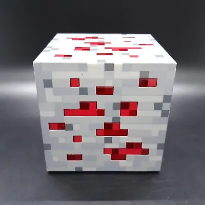 ThinkGeek Minecraft Red Diamond Ore Touch Block Light Up Cube Toys Games 2012 • $11.49