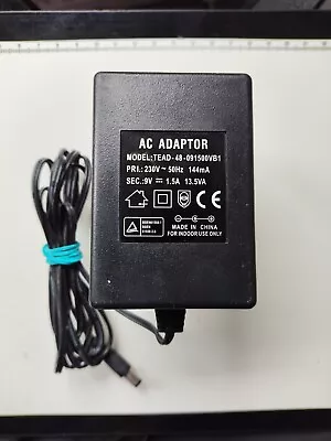 9V 1.5A Mains AC-DC Adaptor Power Supply Charger TEAD-48-091500VB1 • £8.50