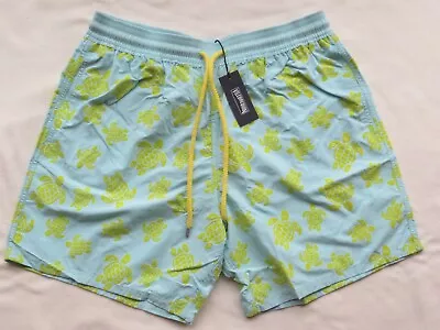 $290 NWT VILEBREQUIN Mens Moorea Flockees Turtles  Swimming Trunks Sz XXL 2XL • $125