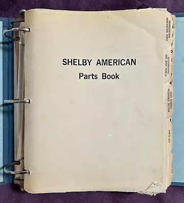 Original Shelby American AC Cobra 289 427 Parts Catalog + Holman Moody Milodon • $2500.89