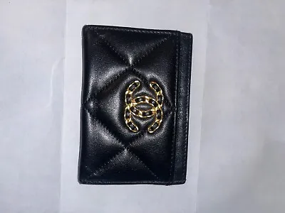 $280 • Buy CHANEL Lambskin Quilted Chanel 19 Card Holder