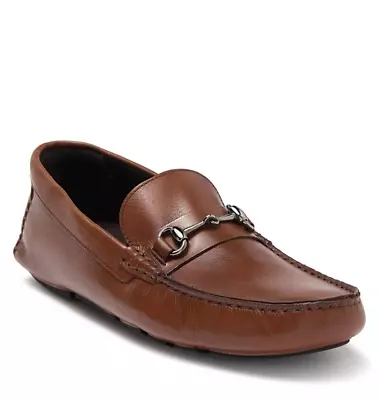 To Boot New York Sz 12 Hilton Bit Loafer Driving Moc Cognac Leather Shoes $249 • $119.99