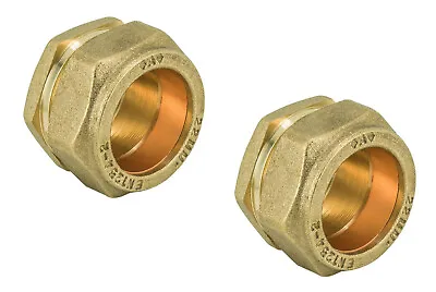 8mm Compression Stop End Caps / Blanks (2 Pack) Fittings For Copper Pipe • £3.77