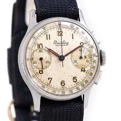 BREITLING Watch 1945 Vintage Premier 789 Stainless Steel (# 14580) • $3250