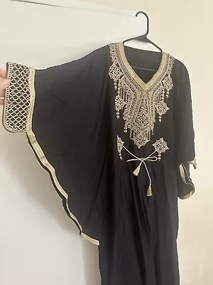 Dress For Women Modest Long Maxi Abaya Moroccan Cotton • $100
