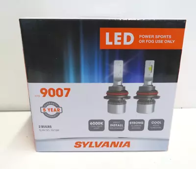 Sylvania 9007 LED Power Sports Fog Headlights 2 Bulbs Cool White 9007SL.BX2 NEW • $59.99